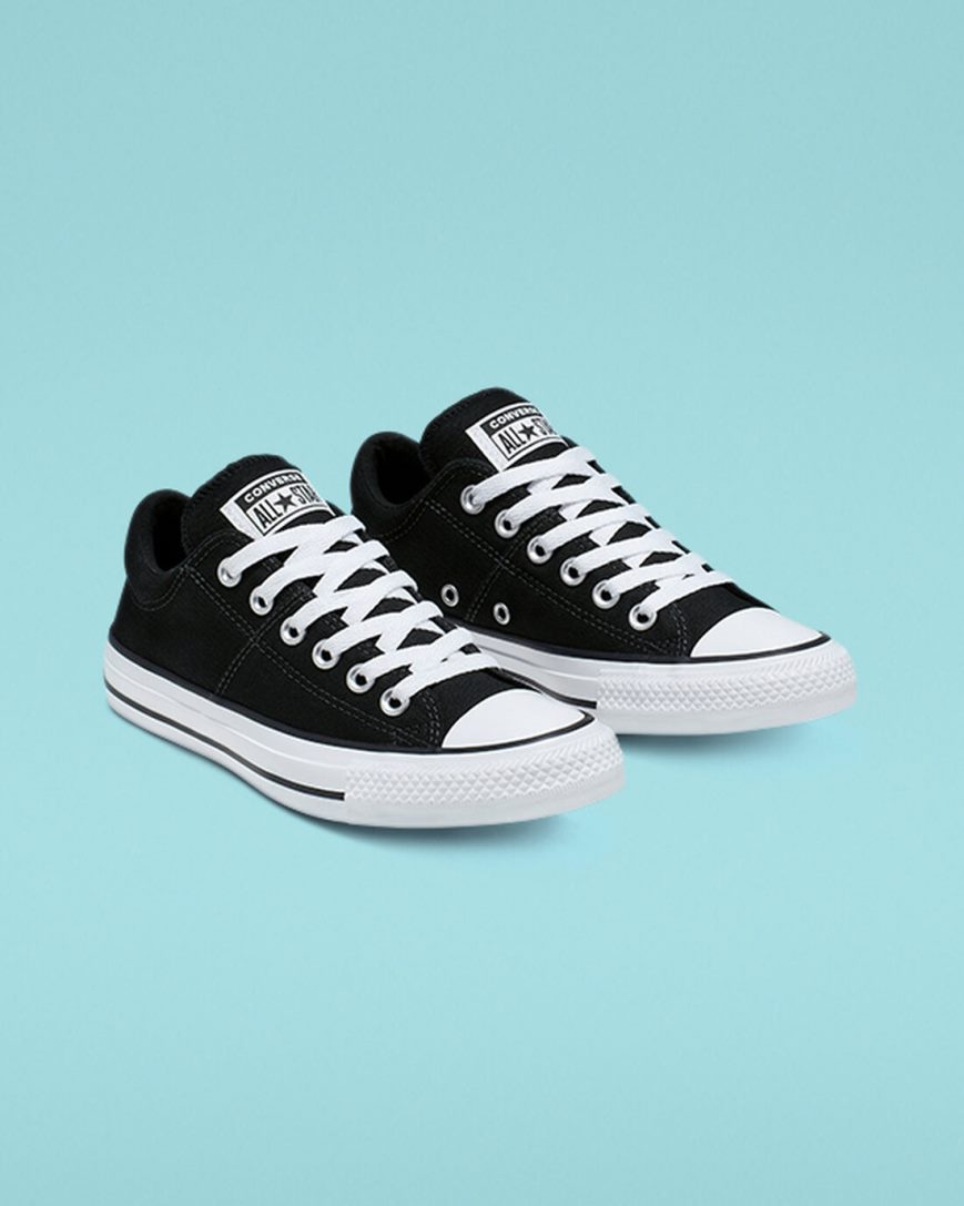 Women's Converse Chuck Taylor All Star Madison Low Top Shoes Black / White / Black | AU 0C469B